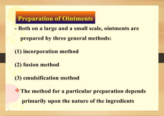 SEMI-SOLID DOSAGE FORMS gels and creams
