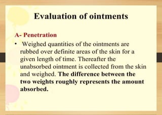 SEMI-SOLID DOSAGE FORMS gels and creams