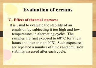 SEMI-SOLID DOSAGE FORMS gels and creams