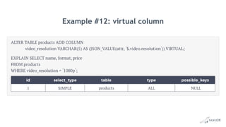 Example #12: virtual column
 