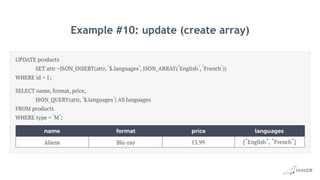 Example #10: update (create array)
 
