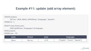 Example #11: update (add array element)
 