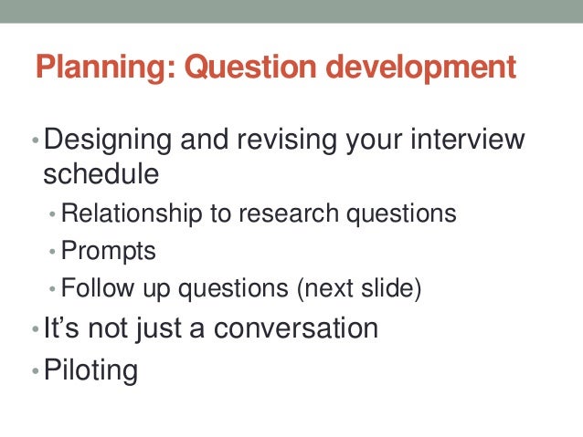Semi structured interviews in research