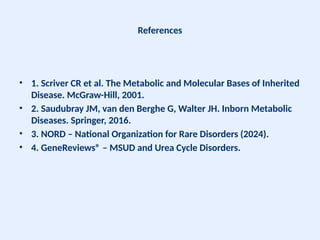 defect in metabolism of amino acid and branch chain amino acid | PPTX