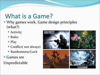 Video Game Making and Mind Reading Game Console | PPT