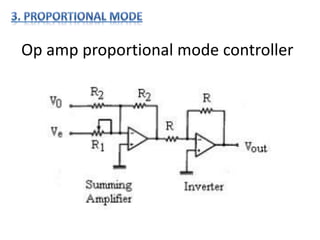 Op amp proportional mode controller
 