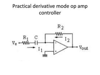 Practical derivative mode op amp
controller
 