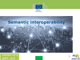 SEMIC 2018
#SEMIC2018
@EU_isa2
Semantic interoperability
3
 