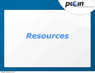 Resources



Tuesday, February 23, 2010
 