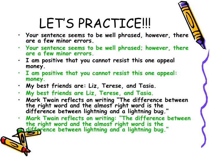 Semicolons And Colons Uwf