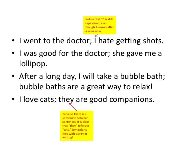 compound sentence with semicolon