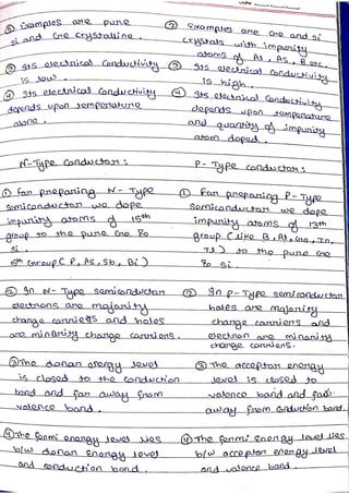 These are the notes of semiconductor devices | PDF
