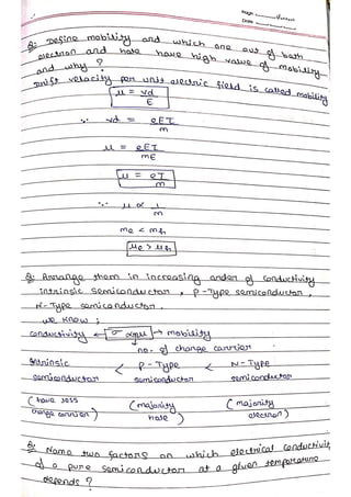 These are the notes of semiconductor devices | PDF