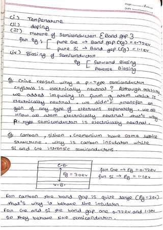 These are the notes of semiconductor devices | PDF