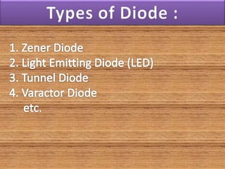 Semiconductor diodes | PPTX