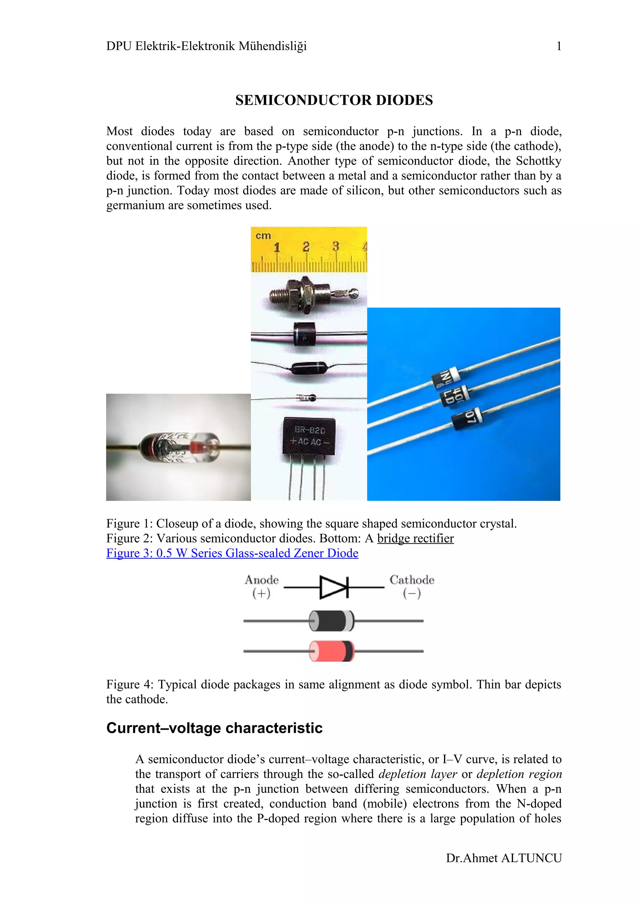 Semiconductor diodes | PDF