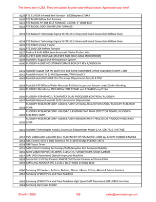 Semiconductor Equipment and Spare Parts 7 | PDF