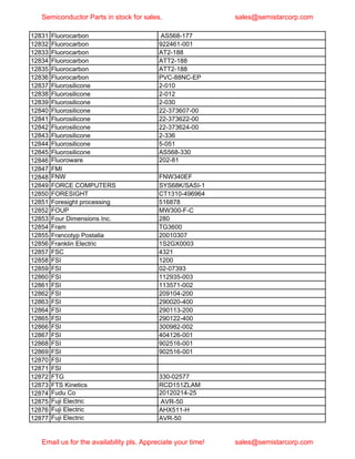 Semiconductor equipment parts in stock march 2020 part 2 | PDF