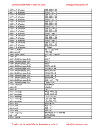Semiconductor equipment parts in stock march 2020 part 2 | PDF