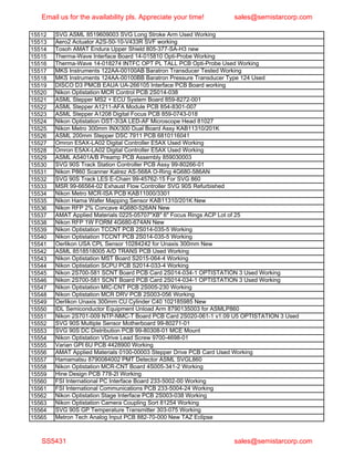 Semiconductor equipment parts may 2020 part2 | PDF