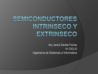 Ary Jared Zarate Farías
                           IV CICLO
Ingeniería de Sistemas e Informática
 