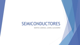 SEMICONDUCTORES
MONTES CADENAS, LEONEL ALEXANDRO
 