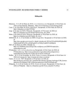 Electrónica analógica - Investigación de Conducción en lo ...