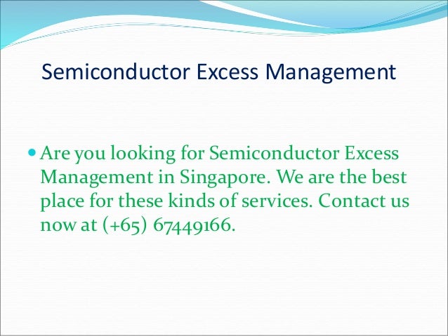 Semiconductor Excess Management | PPT