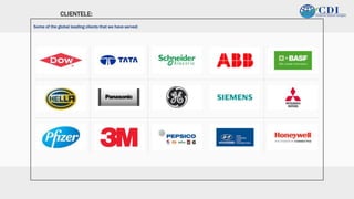 v
CLIENTELE:
Some of the global leading clients that we have served:
 