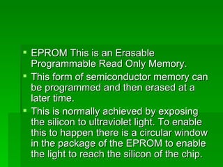 Semiconductor memories | PPT