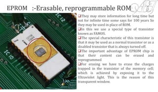 Semiconductor memories and auxiliary memories | PPTX