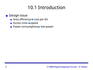 Semiconductor Memory Overview (Module 3) | PPTX