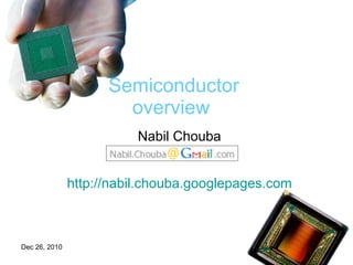 Nabil Chouba http:// nabil.chouba.googlepages.com Semiconductor  overview   