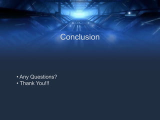 • Any Questions?
• Thank You!!!
Conclusion
 