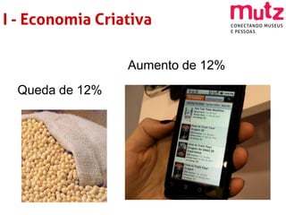 I - Economia Criativa

                 Aumento de 12%
  Queda de 12%
 