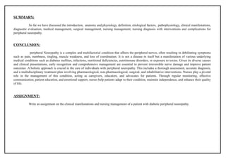 lesson plan on the topic disease condition : peripheral neuropathy .pptx