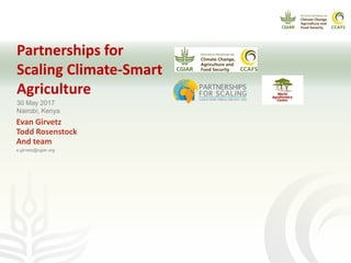 CCAFS Seminar on Science to Deliver Adaptation and Mitigation in East African Agriculture