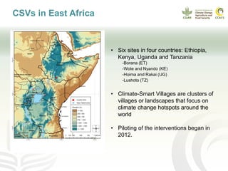 CCAFS Seminar on Science to Deliver Adaptation and Mitigation in East African Agriculture