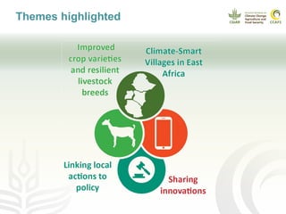 CCAFS Seminar on Science to Deliver Adaptation and Mitigation in East African Agriculture
