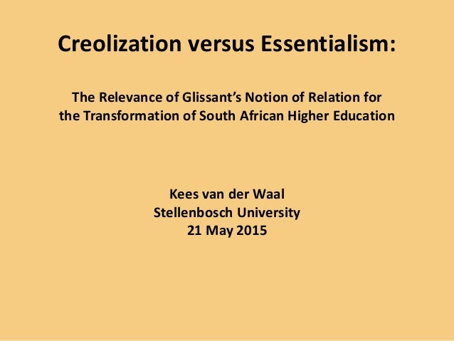 Seminaar Uj Creolization Vs Essentialism
