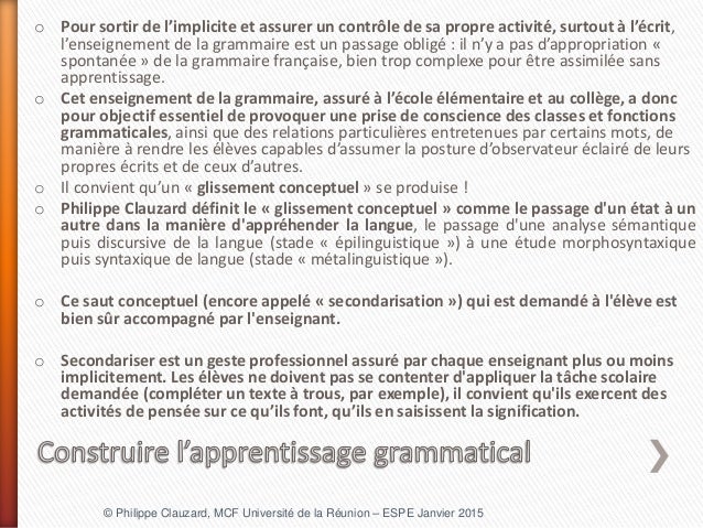 Seminaire Grammaire - 