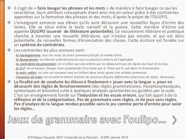 Seminaire Grammaire - 