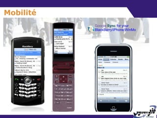 Mobilité Google  Sync  for your BlackBerry/iPhone/WinMo  