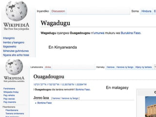En Kinyarwanda
En malagasy
 