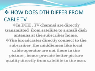 The  satellite  retransmits  the  signal back  to  earth in Ku band  and  C  band frequency.MINIDISH ANTENNA