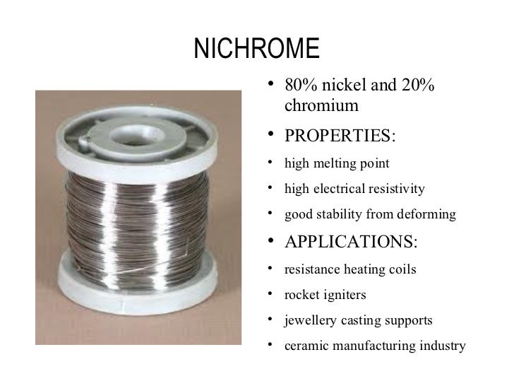 Nickel and Titanium alloys