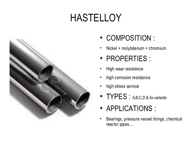 Nickel and Titanium alloys