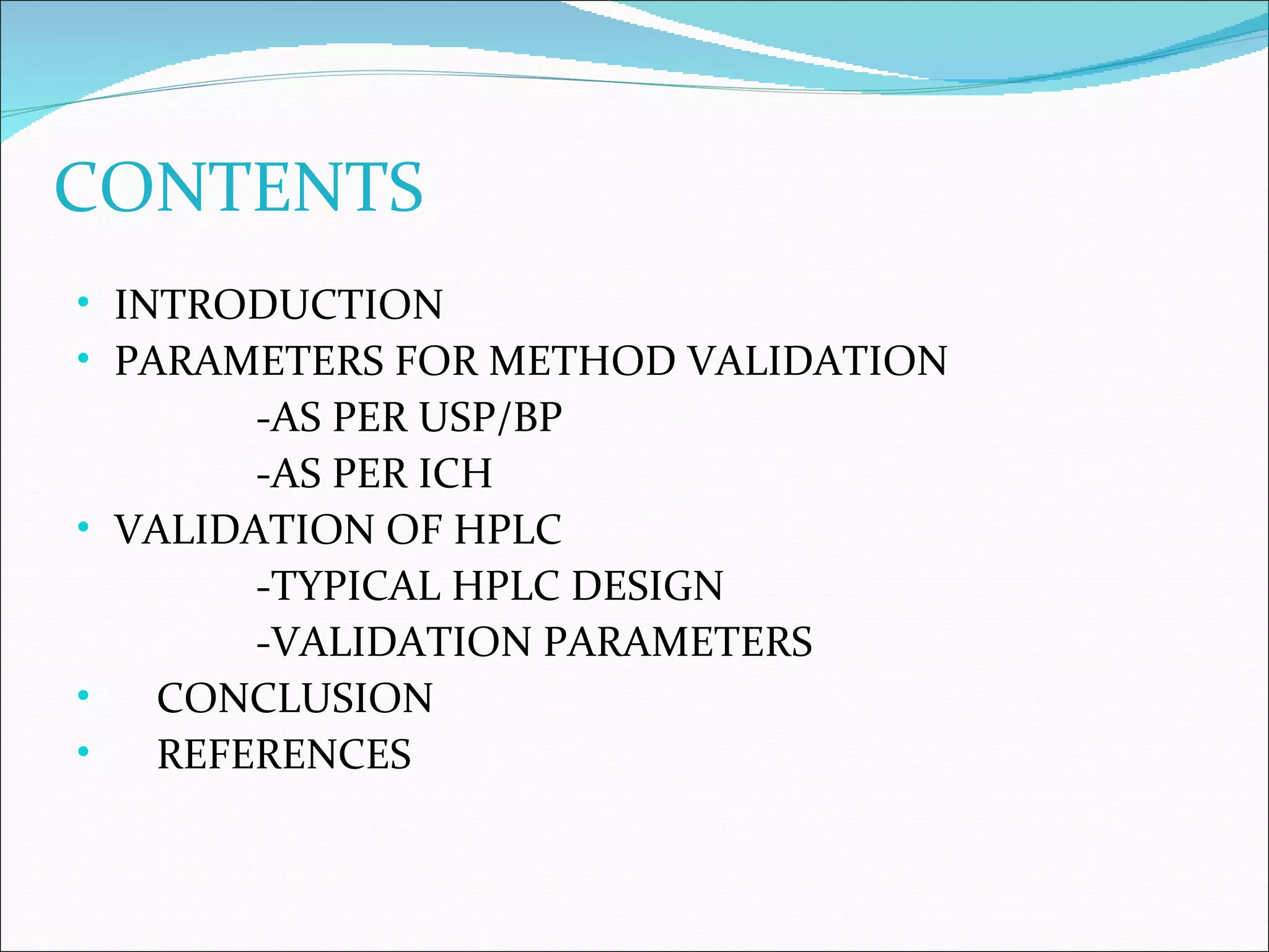 analytical method validation and validation of hplc | PPT | Chemistry ...