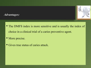 Indices for dental caries | PPT