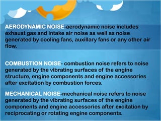 Noise control in IC engine | PPTX